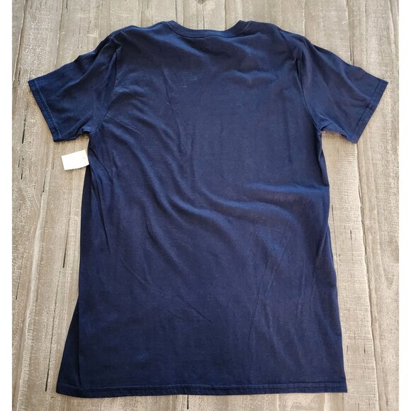 Awesome Sauce Mens Graphic T-Shirt Surf California Print Navy 100% Cotton Medium - Picture 7 of 7